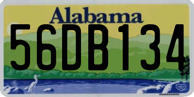 AL license plate 56DB134