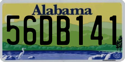 AL license plate 56DB141