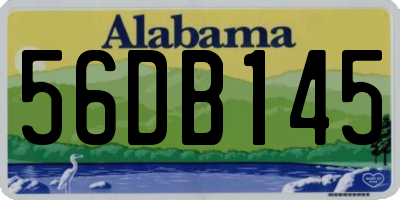 AL license plate 56DB145