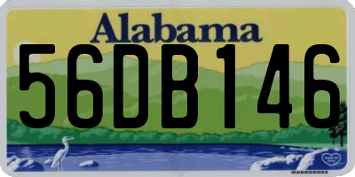 AL license plate 56DB146