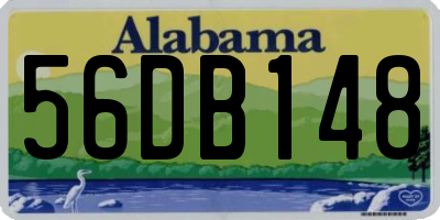 AL license plate 56DB148
