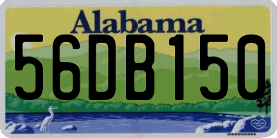 AL license plate 56DB150