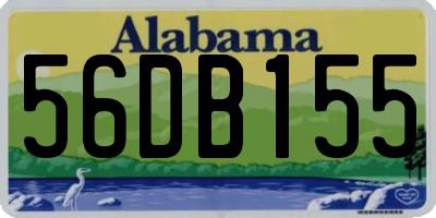 AL license plate 56DB155