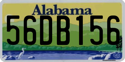 AL license plate 56DB156