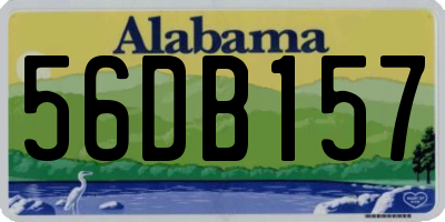 AL license plate 56DB157