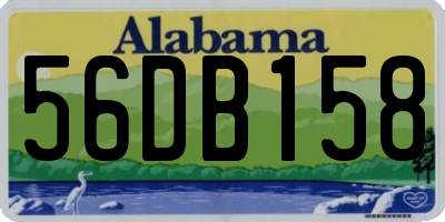 AL license plate 56DB158