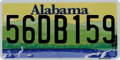 AL license plate 56DB159