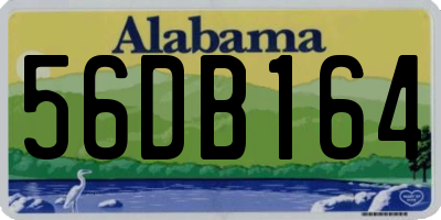 AL license plate 56DB164