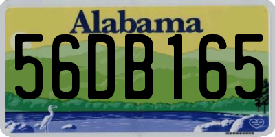 AL license plate 56DB165