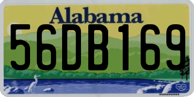 AL license plate 56DB169