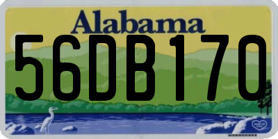 AL license plate 56DB170