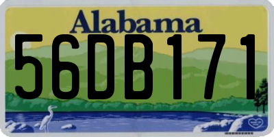 AL license plate 56DB171