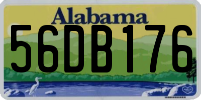 AL license plate 56DB176