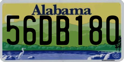 AL license plate 56DB180