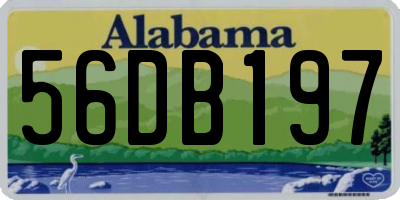 AL license plate 56DB197
