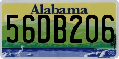 AL license plate 56DB206