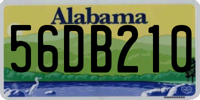 AL license plate 56DB210