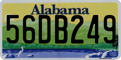 AL license plate 56DB249