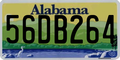 AL license plate 56DB264