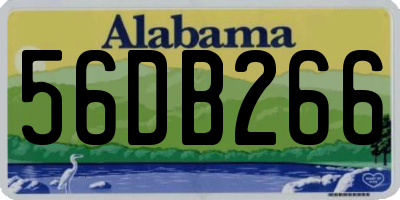 AL license plate 56DB266