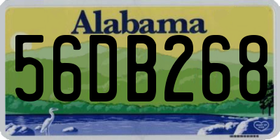 AL license plate 56DB268