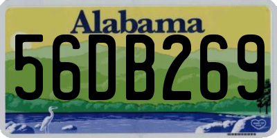 AL license plate 56DB269