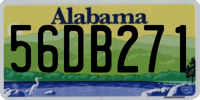 AL license plate 56DB271