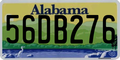 AL license plate 56DB276