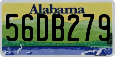 AL license plate 56DB279
