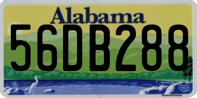 AL license plate 56DB288