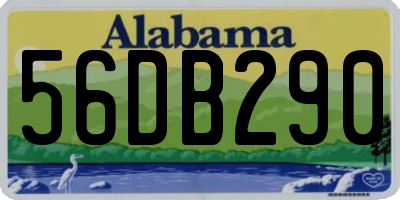 AL license plate 56DB290