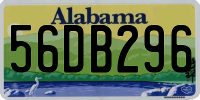 AL license plate 56DB296