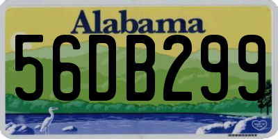 AL license plate 56DB299