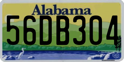 AL license plate 56DB304