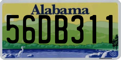 AL license plate 56DB311