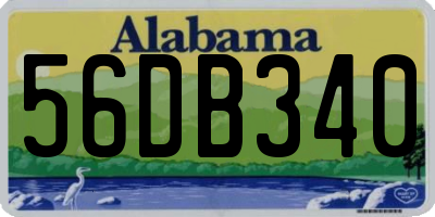 AL license plate 56DB340