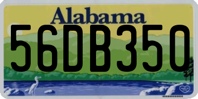 AL license plate 56DB350
