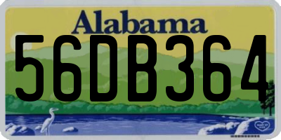AL license plate 56DB364