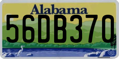 AL license plate 56DB370