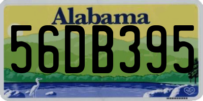 AL license plate 56DB395