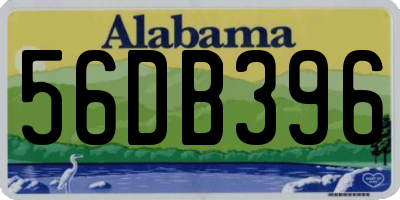 AL license plate 56DB396