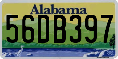 AL license plate 56DB397