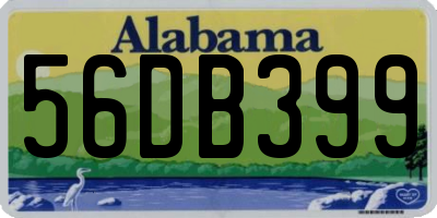 AL license plate 56DB399