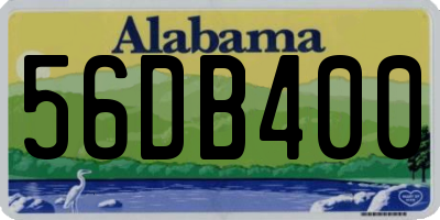 AL license plate 56DB400