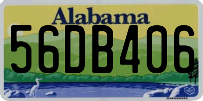 AL license plate 56DB406