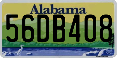 AL license plate 56DB408