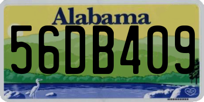 AL license plate 56DB409