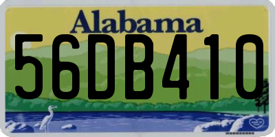 AL license plate 56DB410