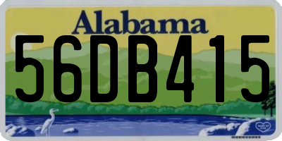 AL license plate 56DB415