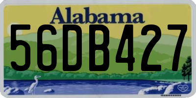 AL license plate 56DB427